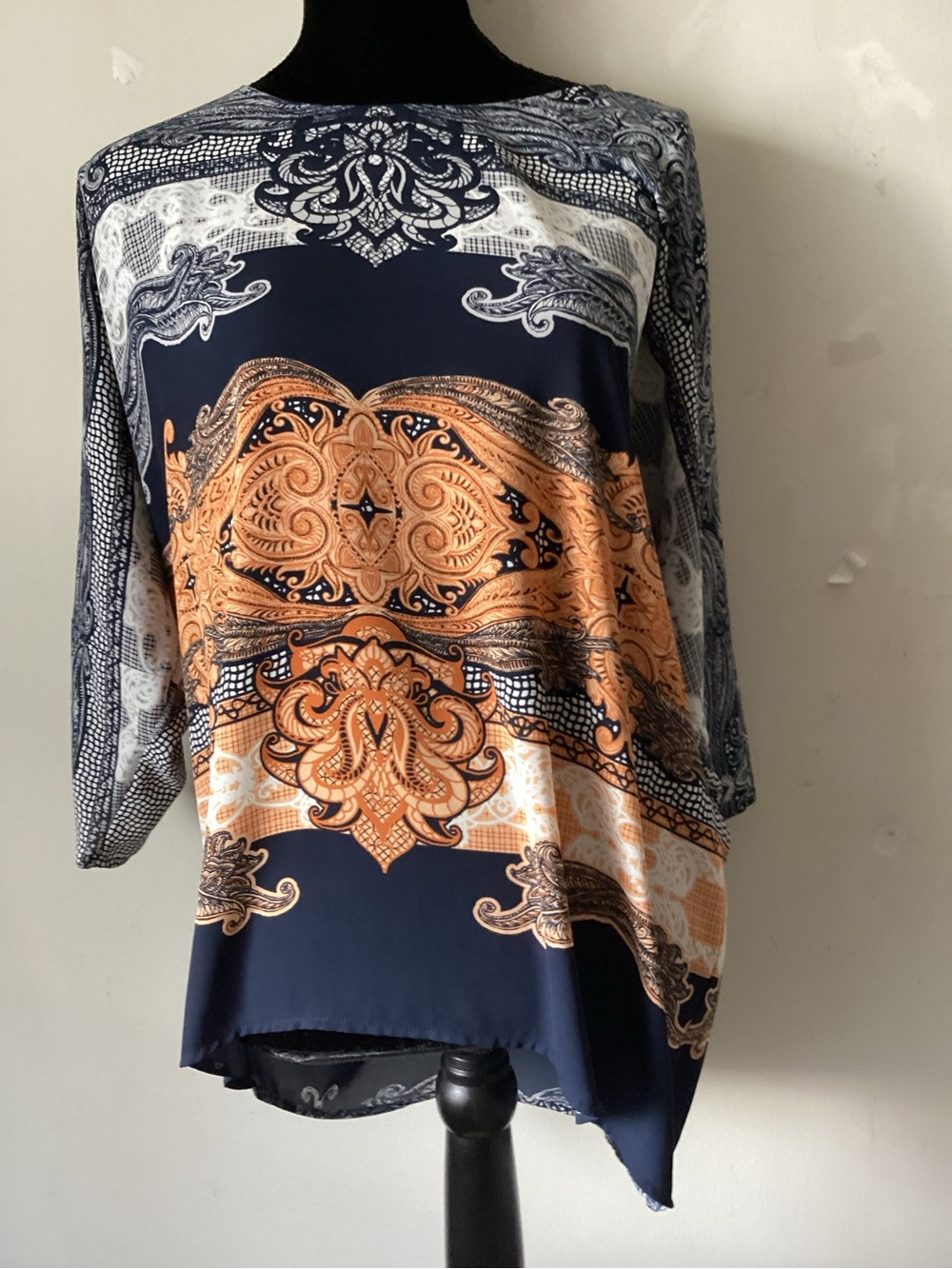 Alfani 3/4” inch long pullover tunic top